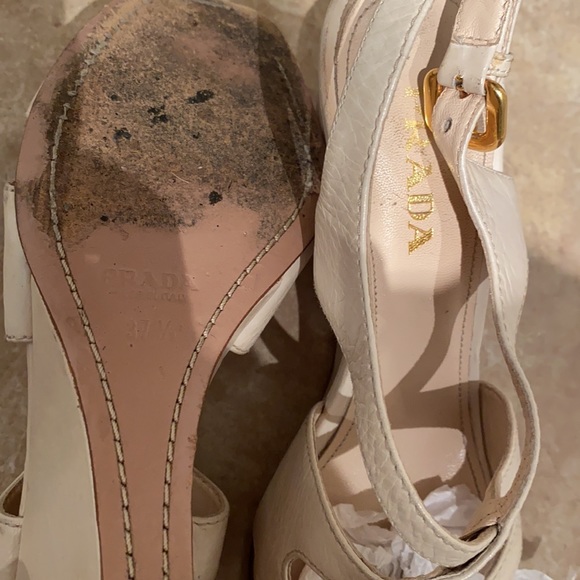 Prada leather wedge sandal 7.5 - Picture 2 of 3